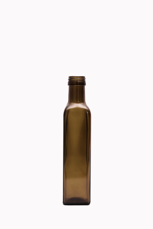 This is 250ml Marasca, one of the most recognizable bottles in the Olive Oil industry. 