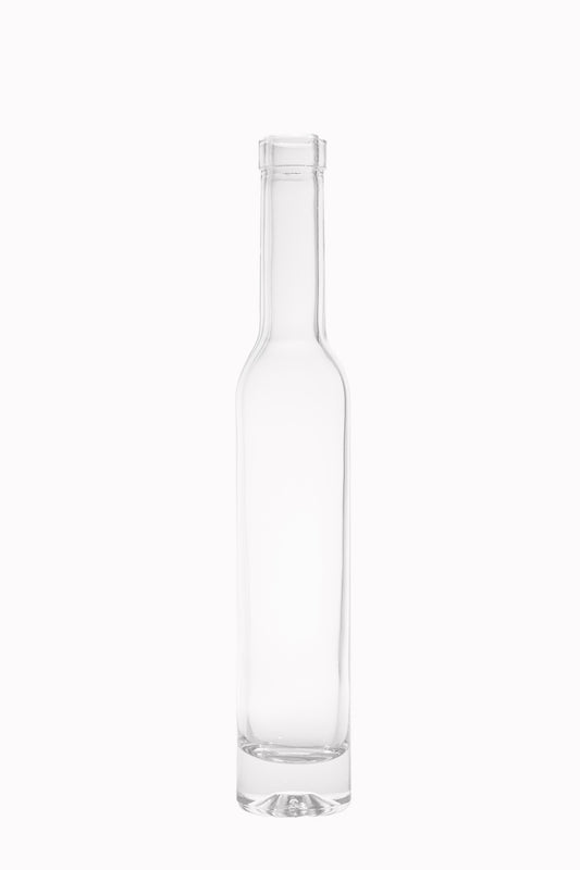200ml Premium Flint (Clear) Bellissima Spirits Bottles, Bar Top Finish, Case of 12