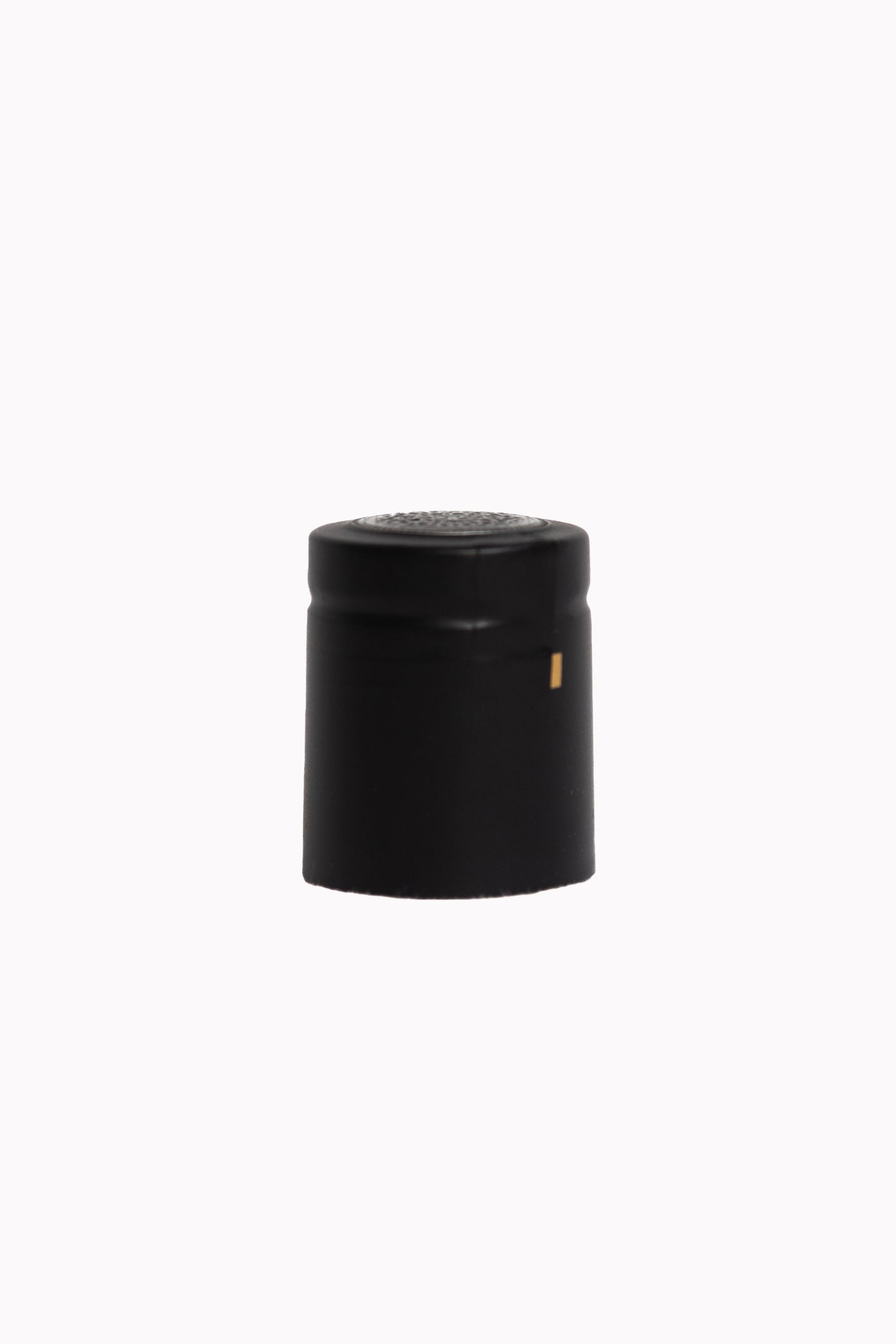 California Bottles' Satin Black PVC sleeves fit 250ml and 500ml olive oil bottles (Dorica and Marasca), come with a gold tear tab for easy opening, and can be shrunk with heat to fit perfectly.