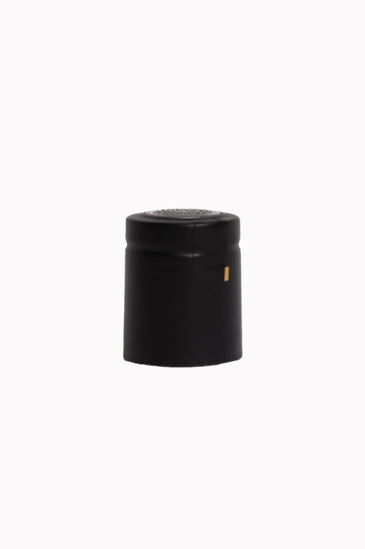 California Bottles' Satin Black PVC sleeves fit 250ml and 500ml olive oil bottles (Dorica and Marasca), come with a gold tear tab for easy opening, and can be shrunk with heat to fit perfectly.