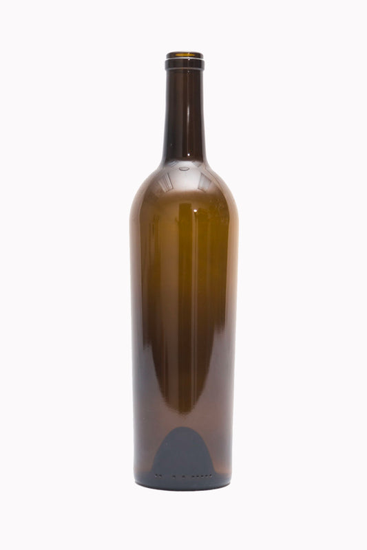 750ml Antique Green Taper Bordeaux (Claret) Full Punt Bottles, Caja de 12