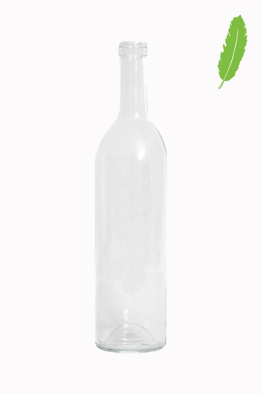 This is 1550 FL, also known as Blanca, California Bottles’ Eco-Lightweight Flint Bordeaux (Claret) bottle.