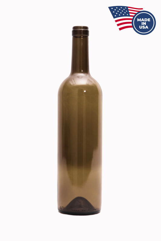 Bordeaux bottle 1575 in antique green