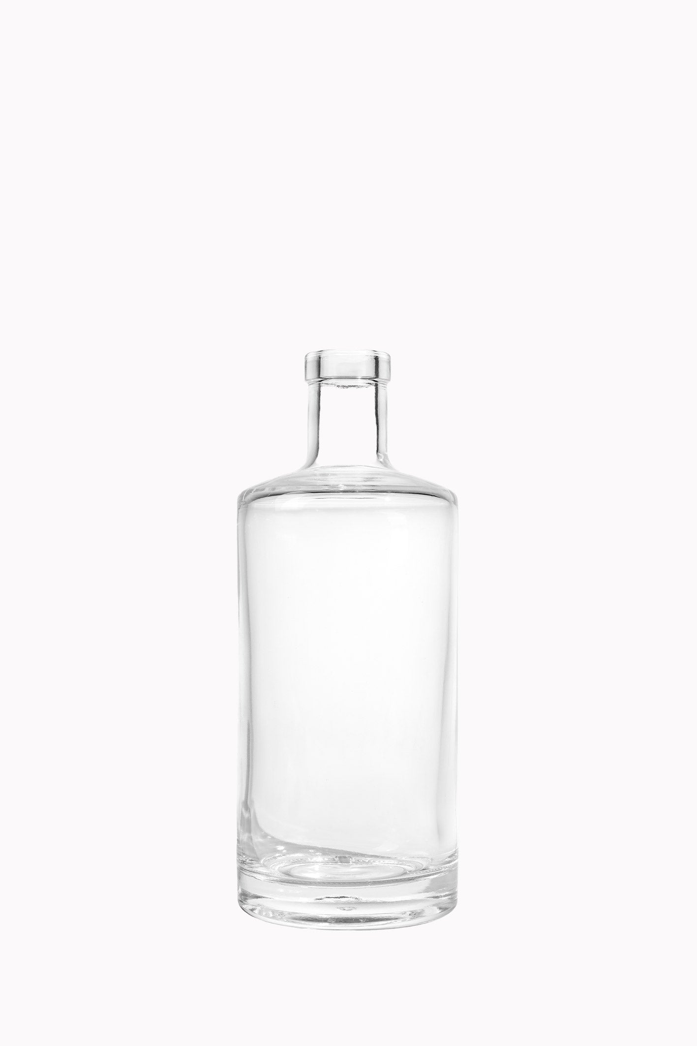 Clear glass bottle