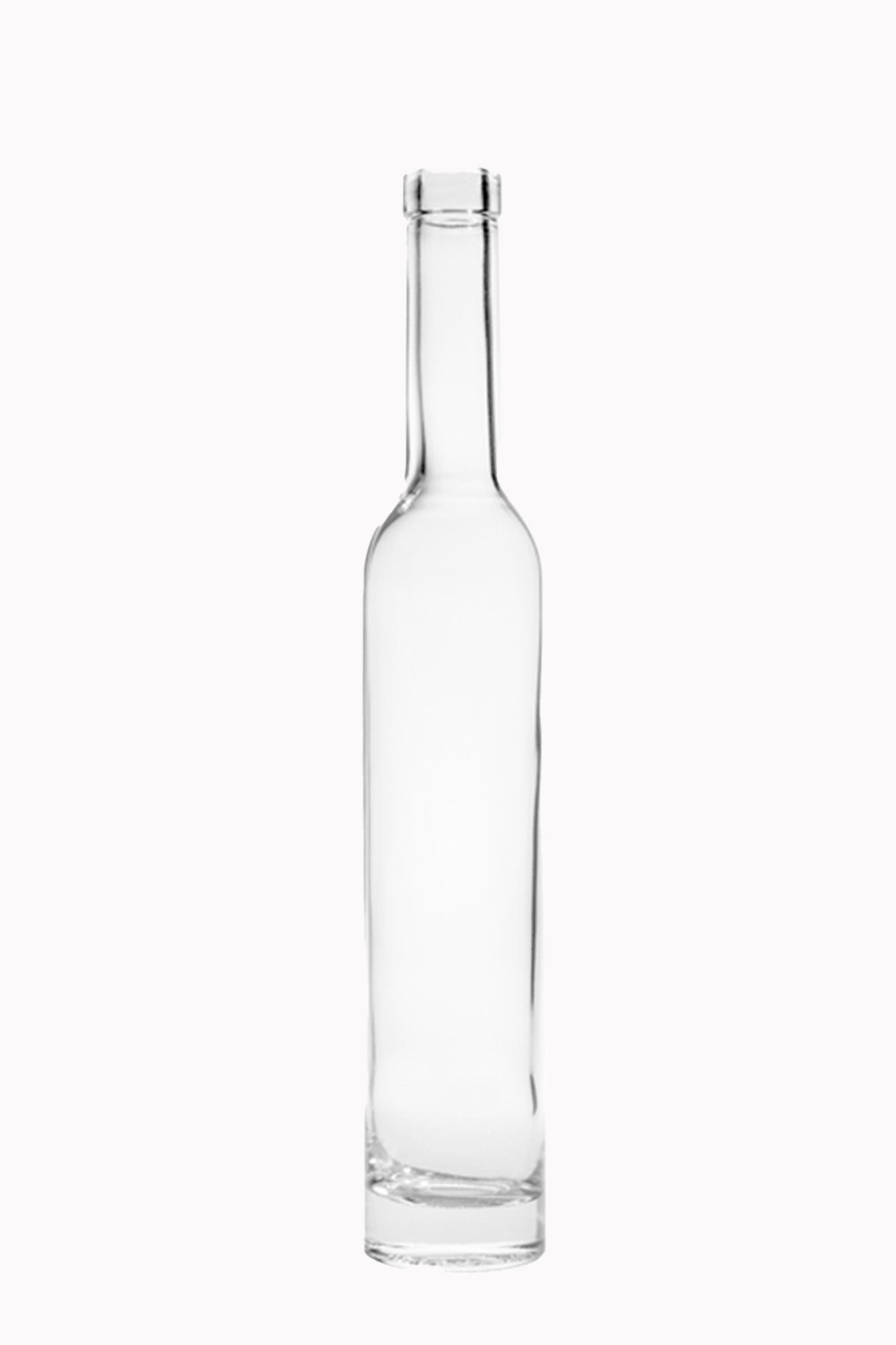 375ml Premium Flint (Clear) Bellissima Spirits Bottles, Bar Top Finish, Case of 12